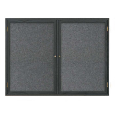 United Visual Products Open Faced Traditional Corkboard, 60x36" UV643A-WHITE-CORK